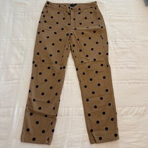 J.Crew Polka Dot Chino Pants